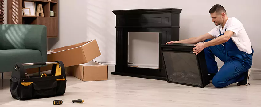 Old Rusted Metal Fireplace Repair And Replacement in Abilene, TX